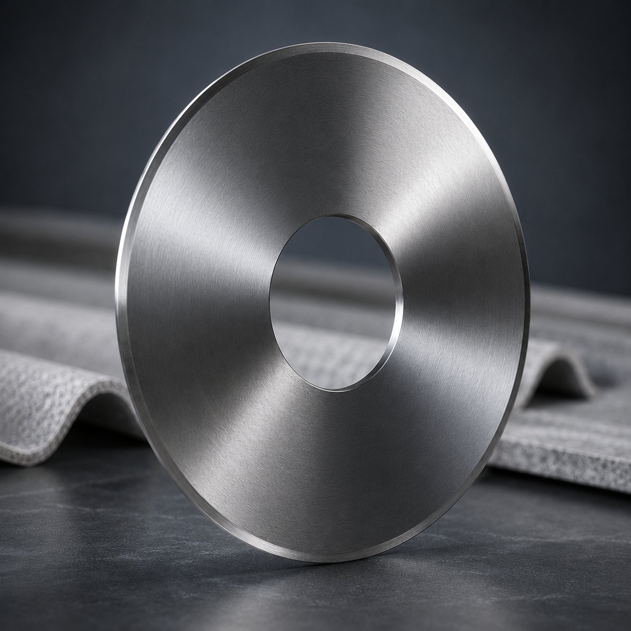 Circular knife for trimming asbestos-cement sheet